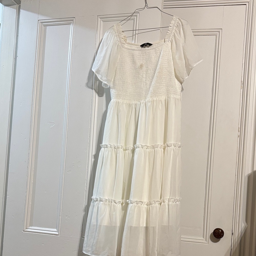 Cute mid-length white dress
